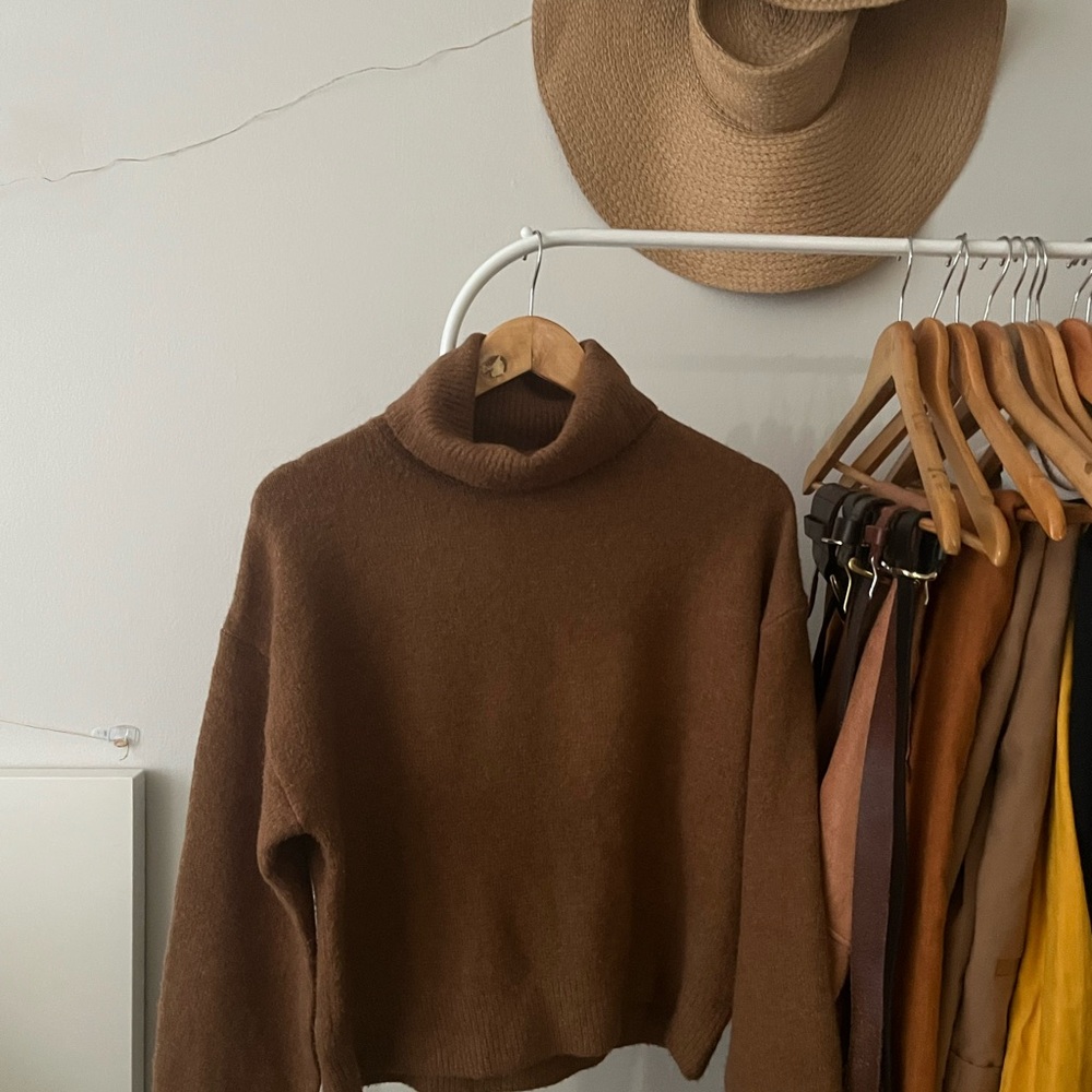 H&M Warm Brown Turtleneck Sweater